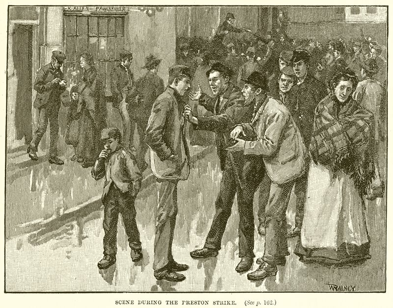 Scene under Preston Strike av English School