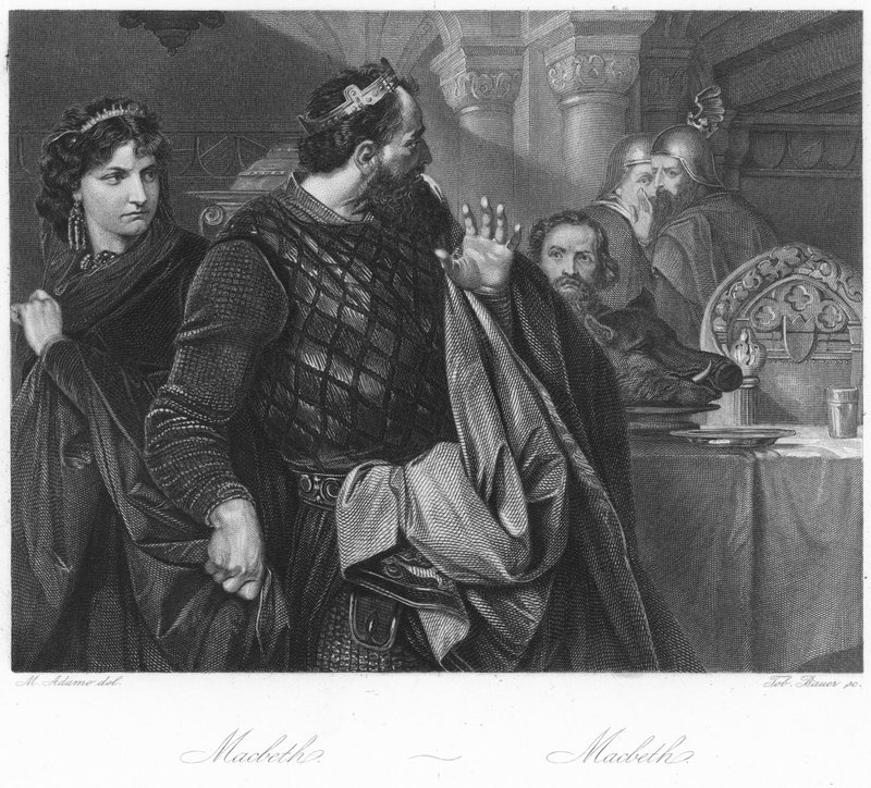 Scene fra Macbeth av English School