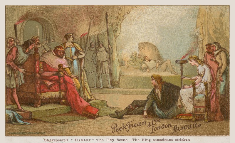 Scene fra Shakespeares Hamlet av English School