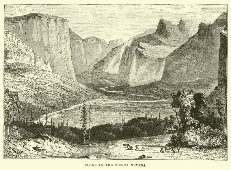 Scene i Sierra Nevada av English School