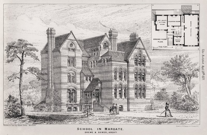 Skole i Margate (gravering) av English School