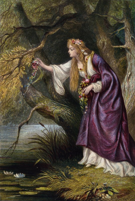 Shakespeare, Hamlet, akt IV, scene 7 av English School