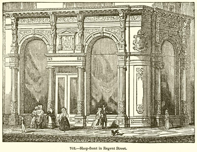 Butikkfront i Regent Street av English School