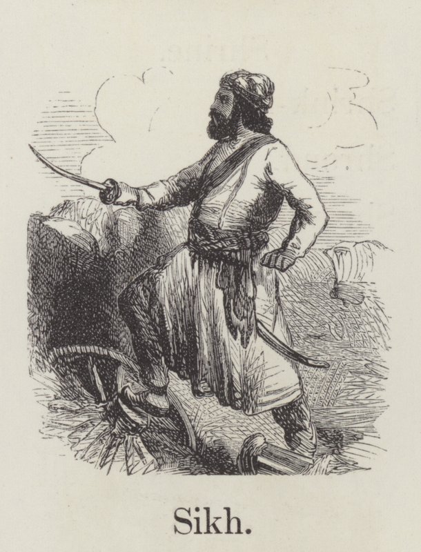 Sikh (gravering) av English School