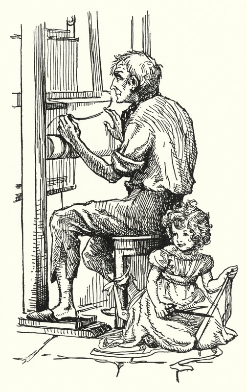 Silas Marner (litho) av English School