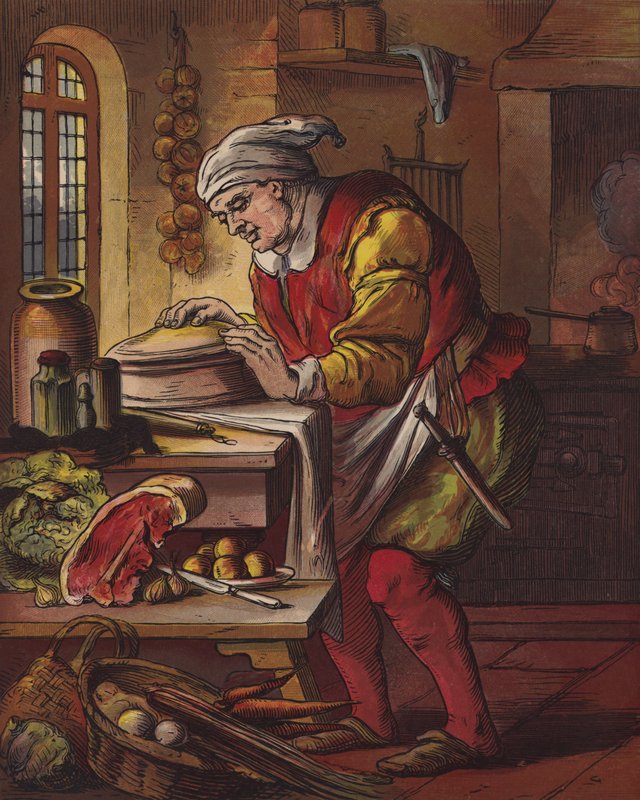 Syng en sang av sixpence (farge litho) av English School