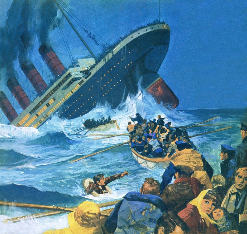 Forliset av Titanic av English School