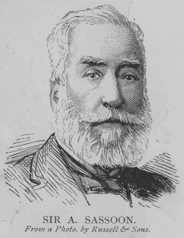 Sir A Sassoon (gravering) av English School