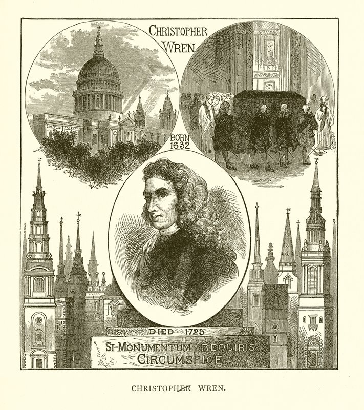 Sir Christopher Wren av English School