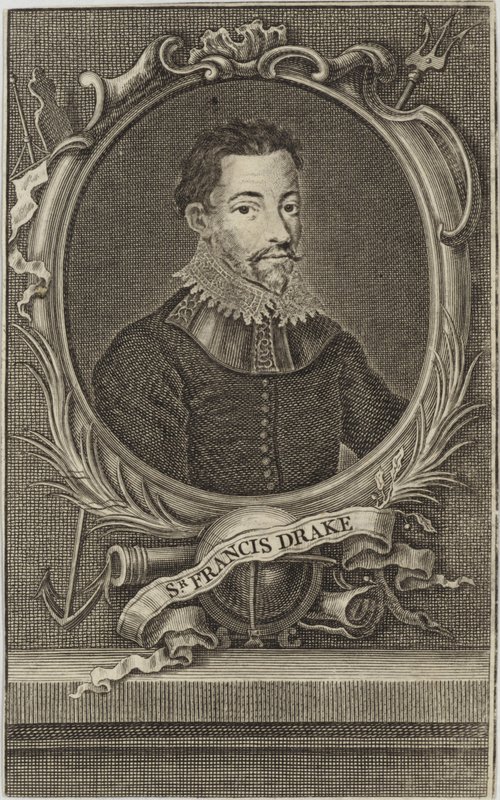 Sir Francis Drake av English School