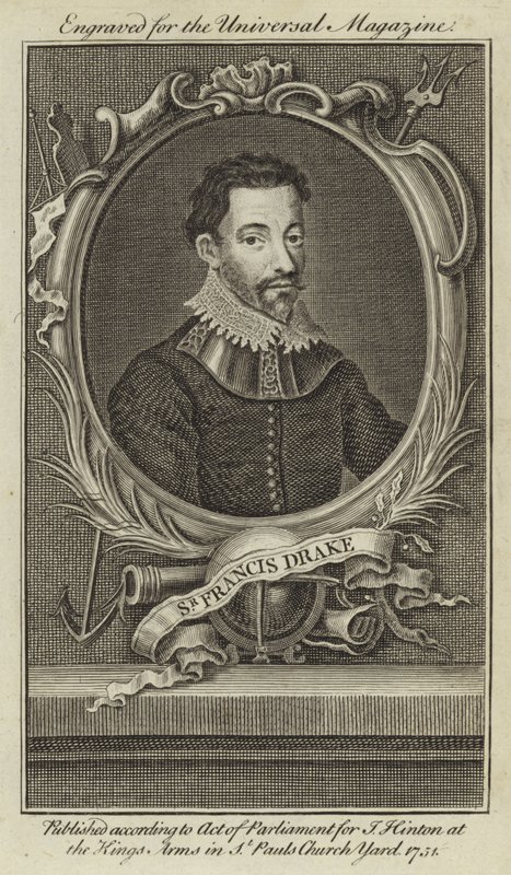 Sir Francis Drake av English School