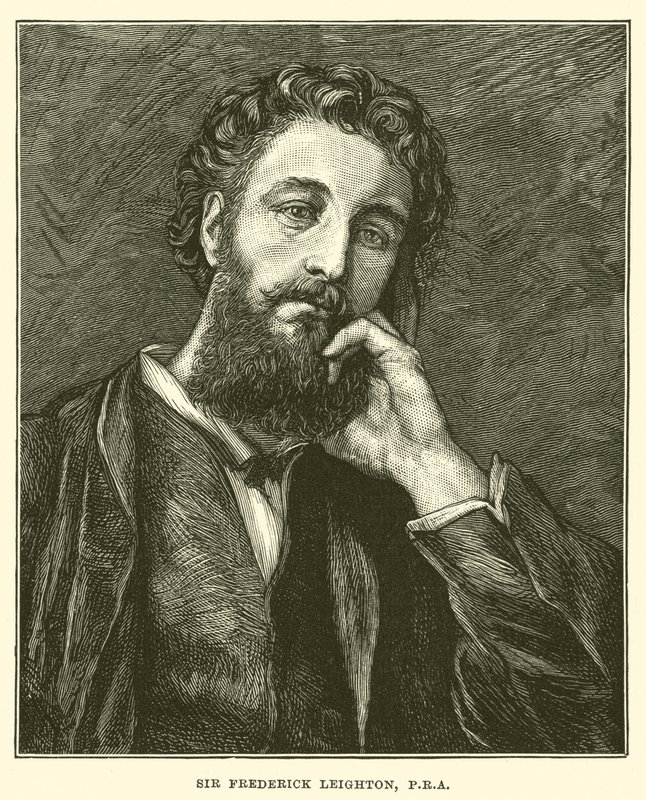 Sir Frederick Leighton, PRA (gravering) av English School