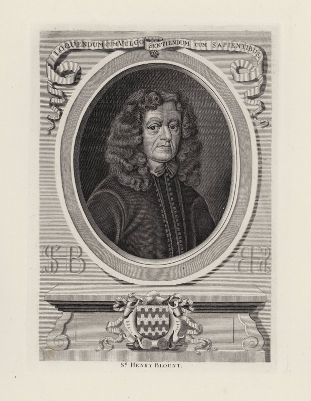 Sir Henry Blount (gravering) av English School
