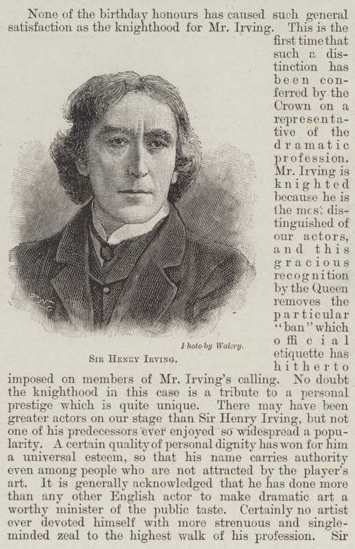 Sir Henry Irving (gravering) av English School