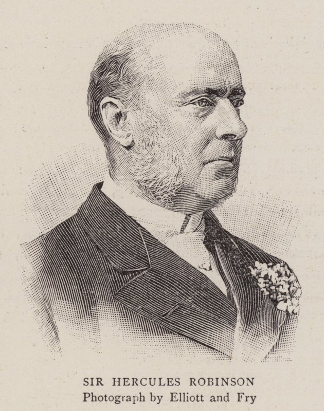 Sir Hercules Robinson (gravering) av English School