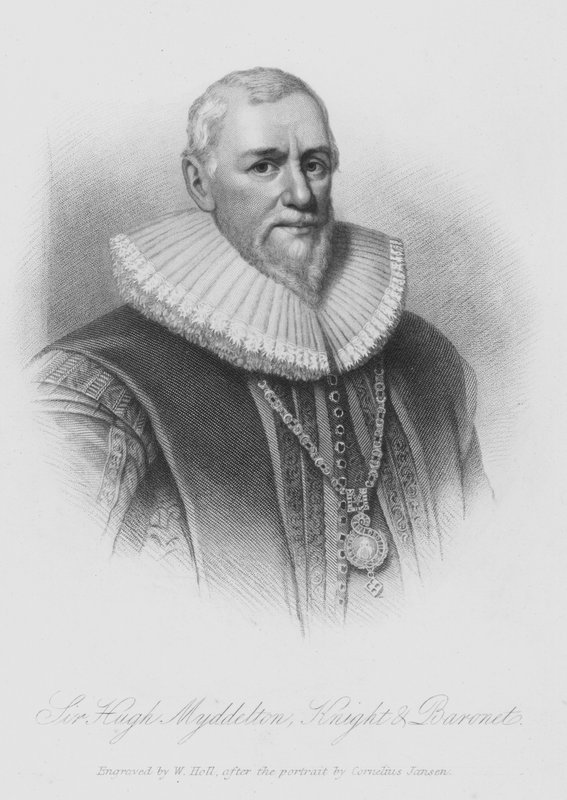 Sir Hugh Middleton (gravering) av English School