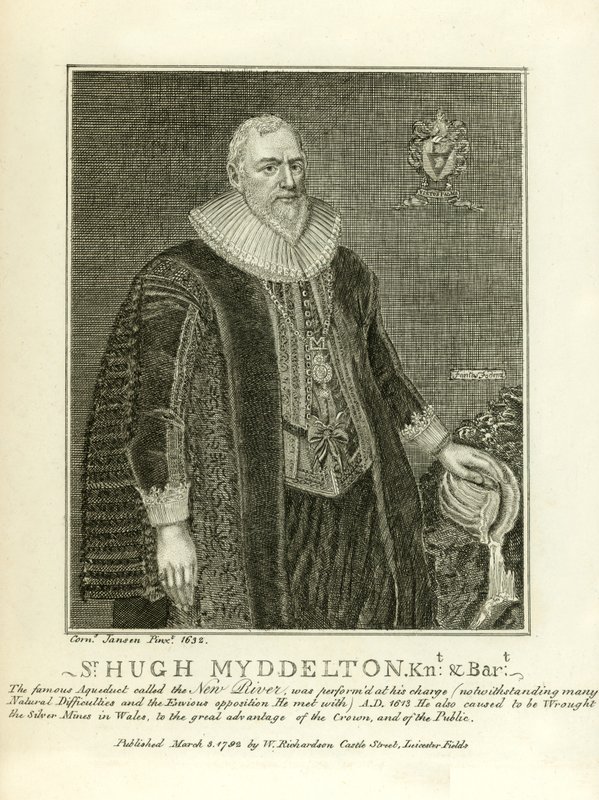 Sir Hugh Myddleton av English School