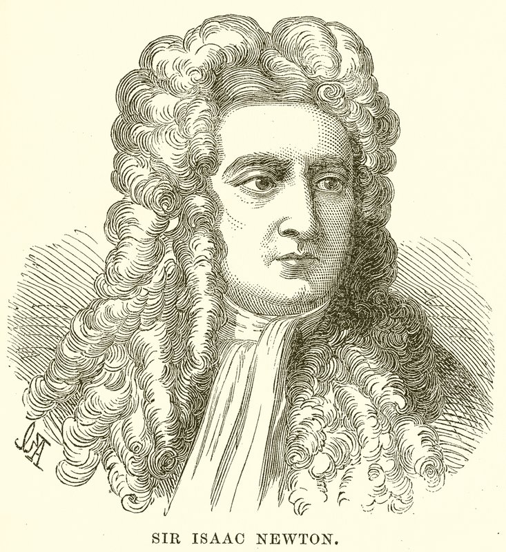 Sir Isaac Newton av English School