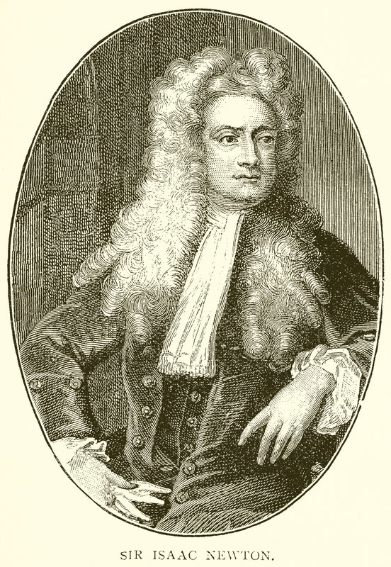 Sir Isaac Newton av English School