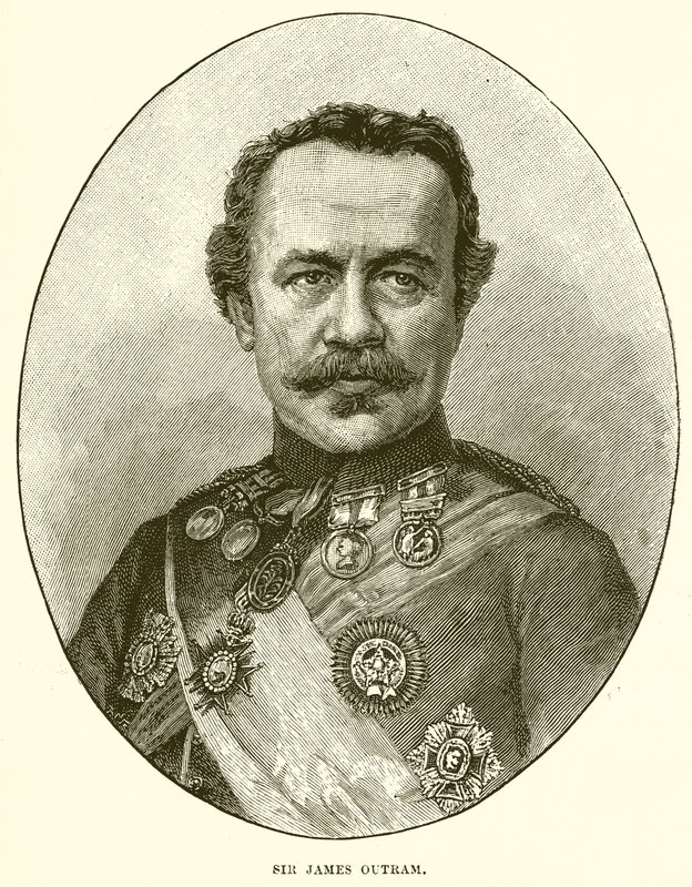 Sir James Outram av English School
