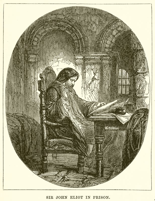 Sir John Eliot i fengselet av English School