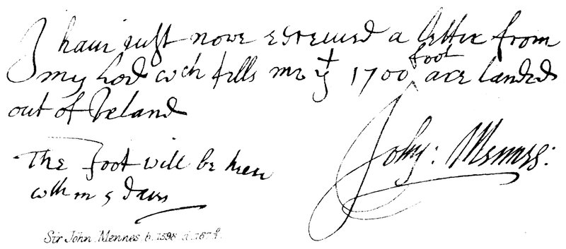 Sir John Mennes, f 1598, d 16701 av English School