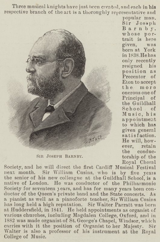 Sir Joseph Barnby (gravering) av English School