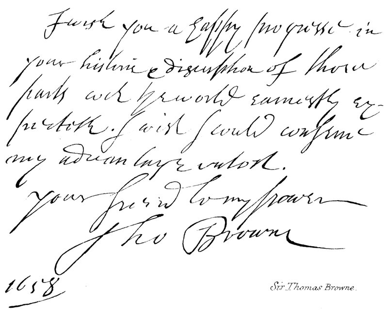 Sir Thomas Browne av English School
