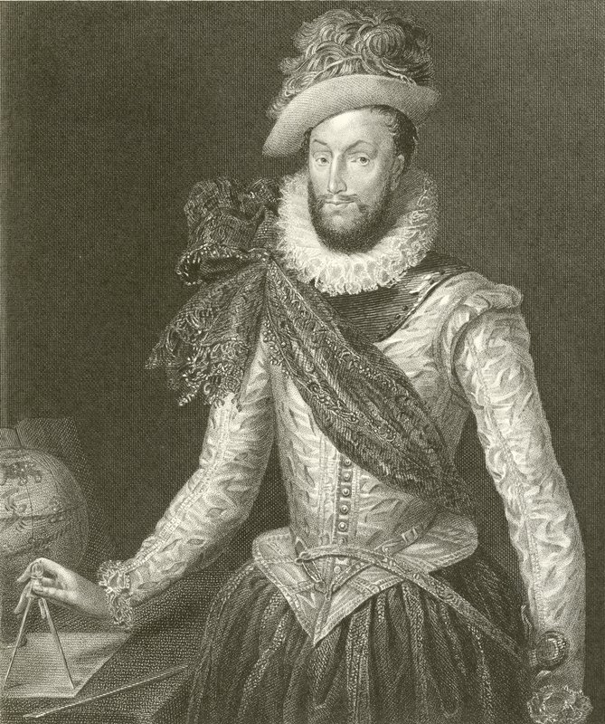 Sir Walter Raleigh av English School