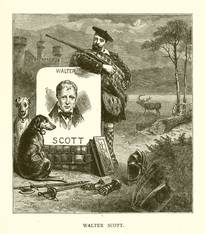 Sir Walter Scott av English School