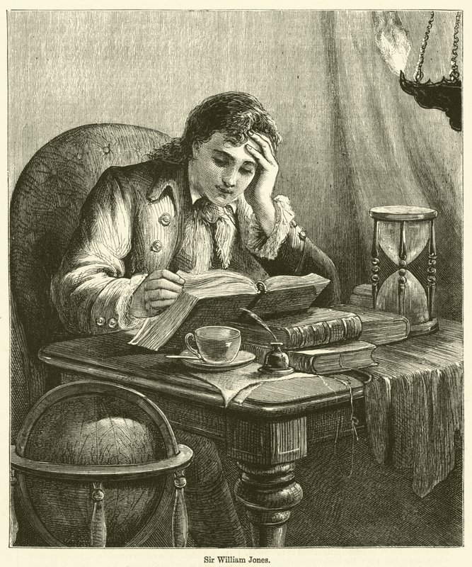 Sir William Jones (gravering) av English School