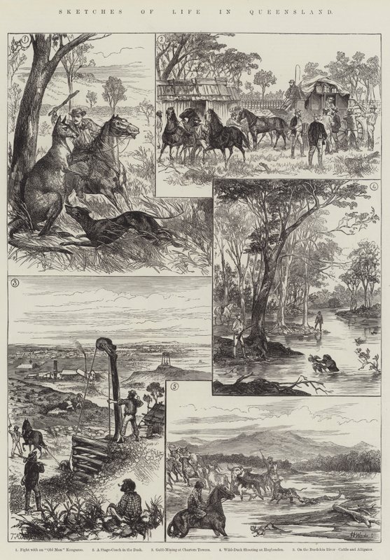 Sketches of Life in Queensland (gravering) av English School