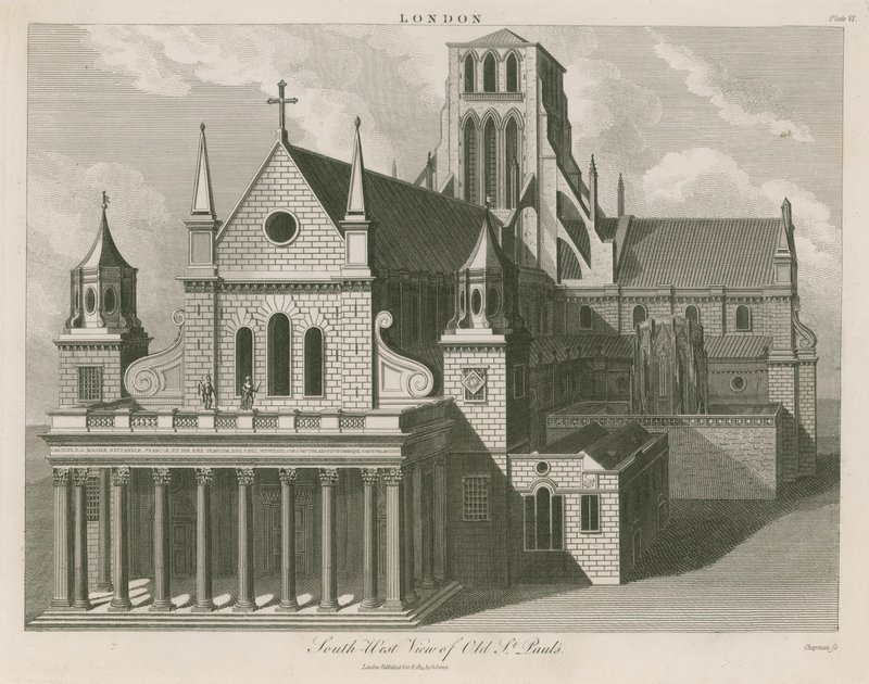 Sørvest-utsikt over Old St Pauls av English School