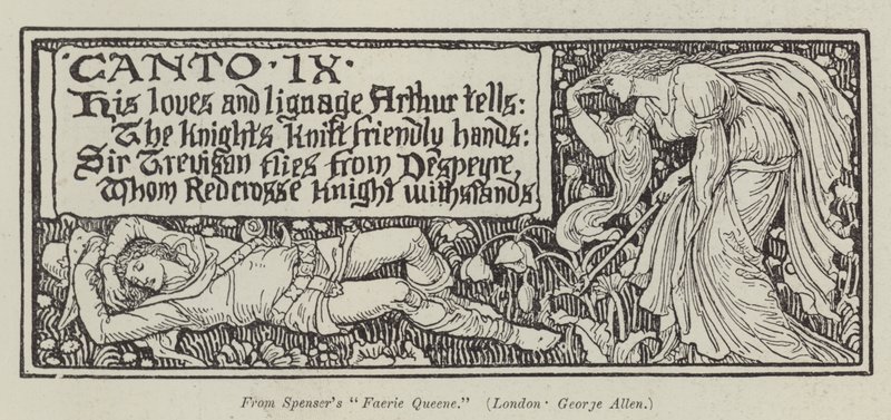 Spensers "Faerie Queene" (gravering) av English School