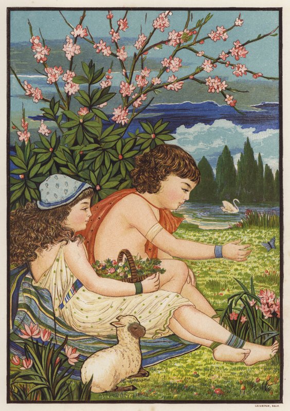 Vår (farge litho) av English School