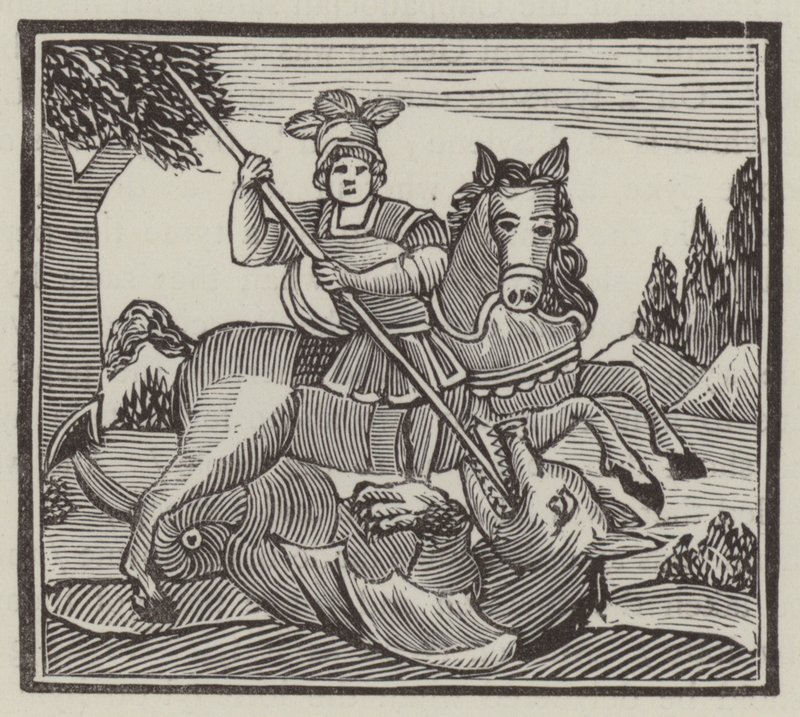 St George (gravering) av English School
