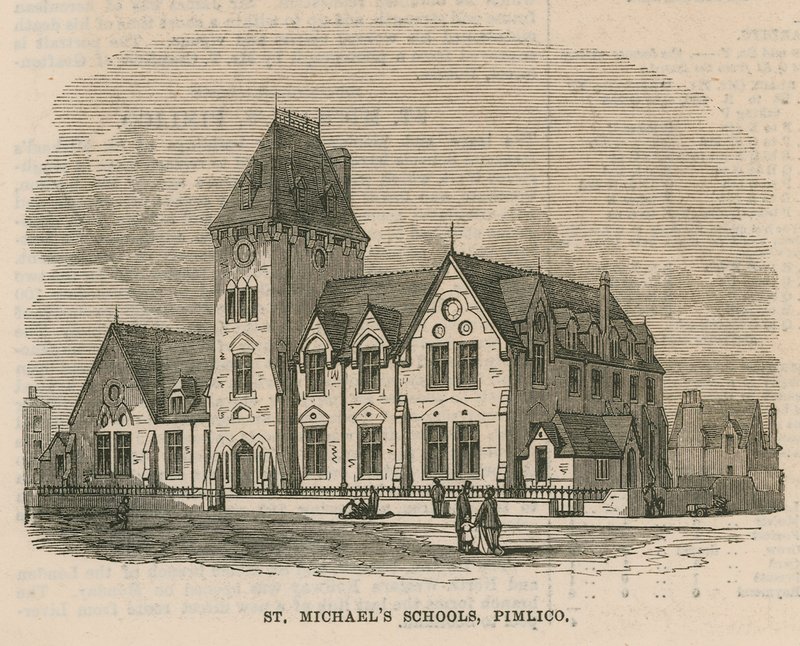 St Michaels kirke i Pimlico av English School