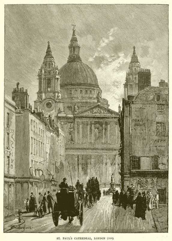 St. Pauls Cathedral, London (1890) av English School