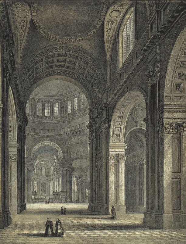 St Pauls Cathedral, The Nave and Choir av English School