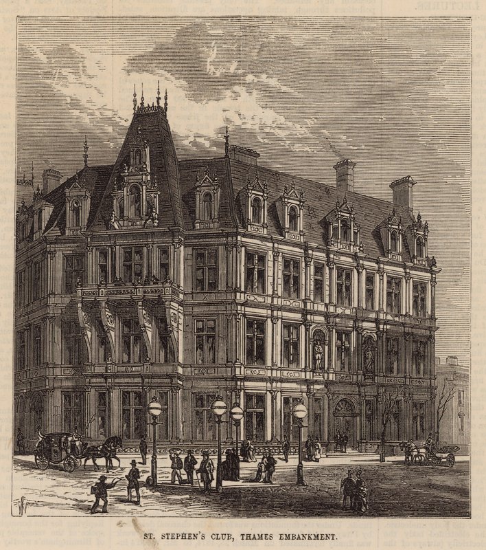 St Stephens Club, Thames Embankment av English School