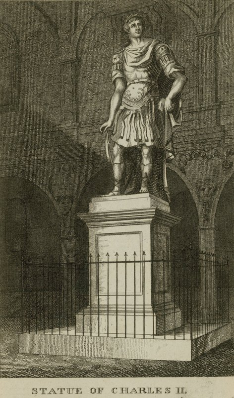 Statue av Charles II av English School