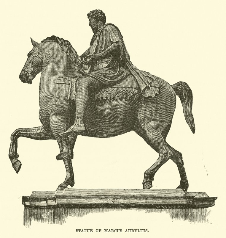 Statue av Marcus Aurelius av English School