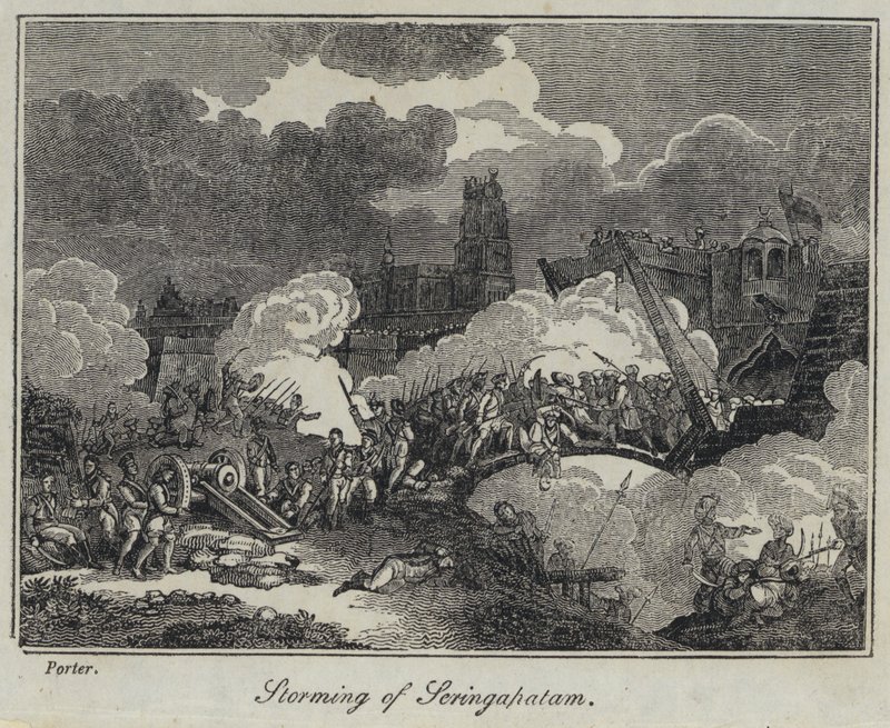 Storming av Seringapatam (gravering) av English School