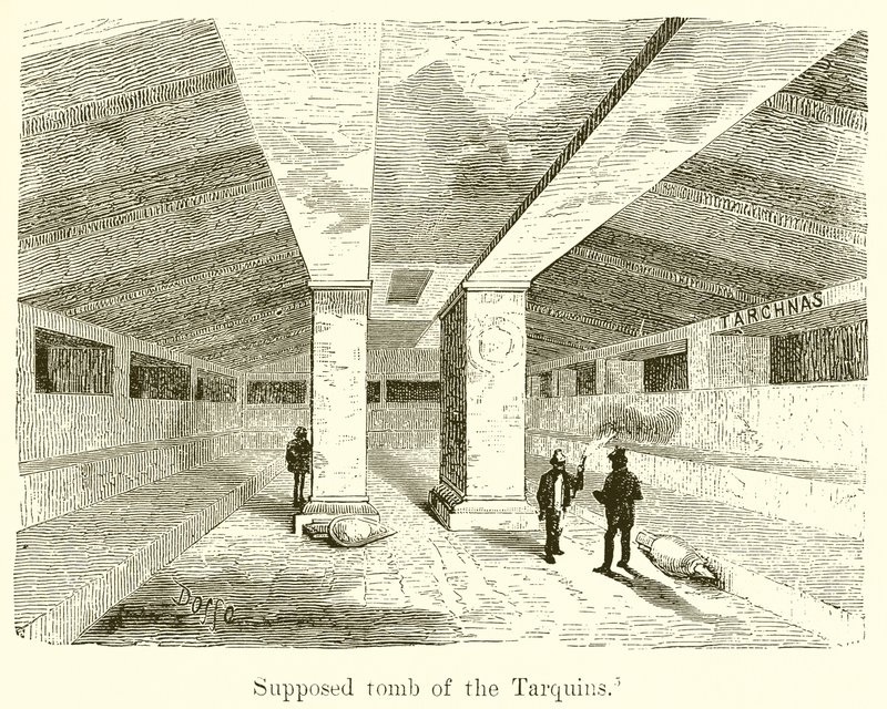 Antatt Tomb of the Tarquins av English School