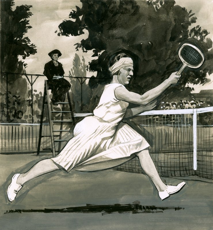 Suzanne Lenglen, singelmester for damer av English School