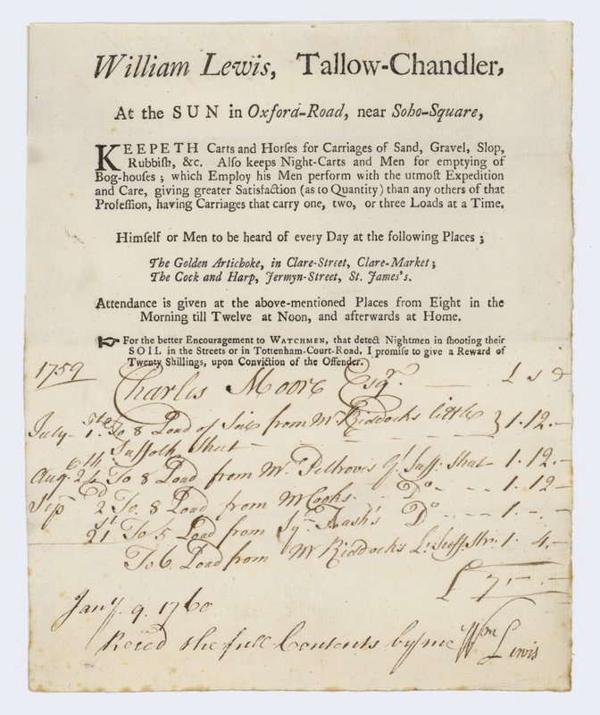 Talg Chandler, William Lewis, byttekort av English School