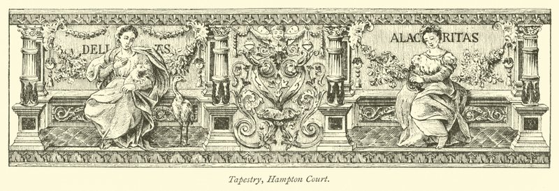 Tapestry, Hampton Court av English School