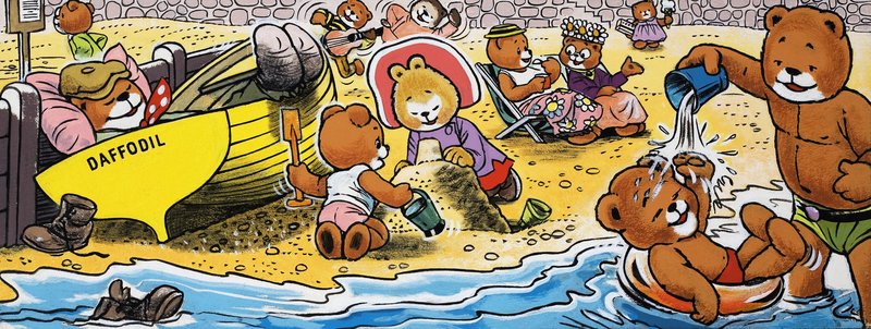Bamser på stranden av English School