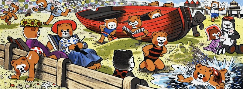 Bamser på stranden av English School