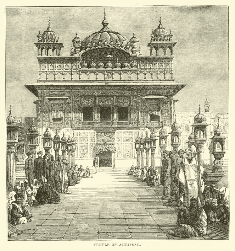 Amritsar-tempelet av English School